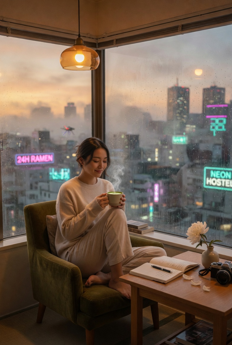 How to Create an Aesthetic Morning Routine Inspired by Neon Skylines