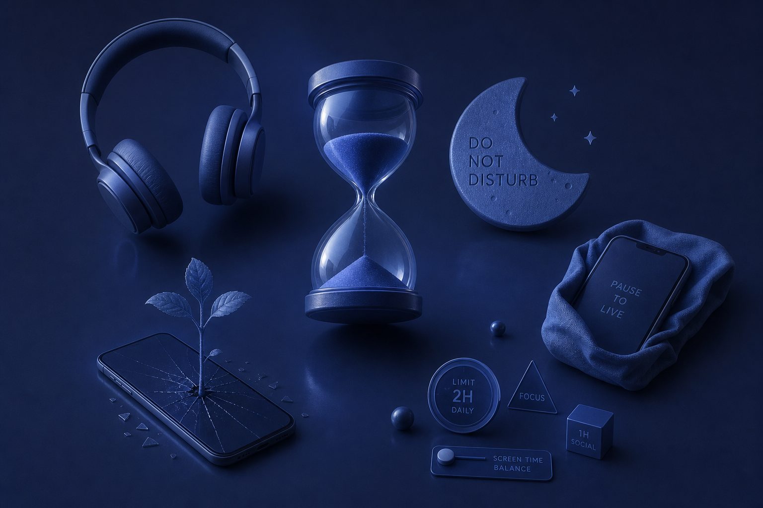 Digital Wellness for Teens: 5 Surreal AI Art Visions