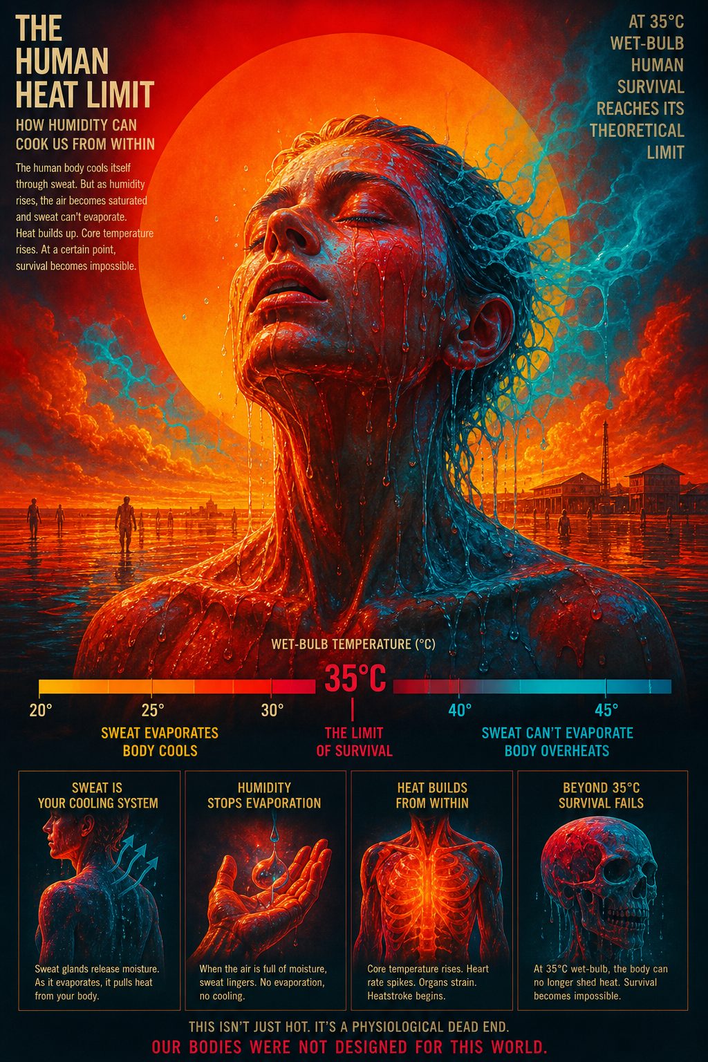 Why Heatwaves Feel Hotter Than the Thermometer: The Wet-Bulb Science Explained