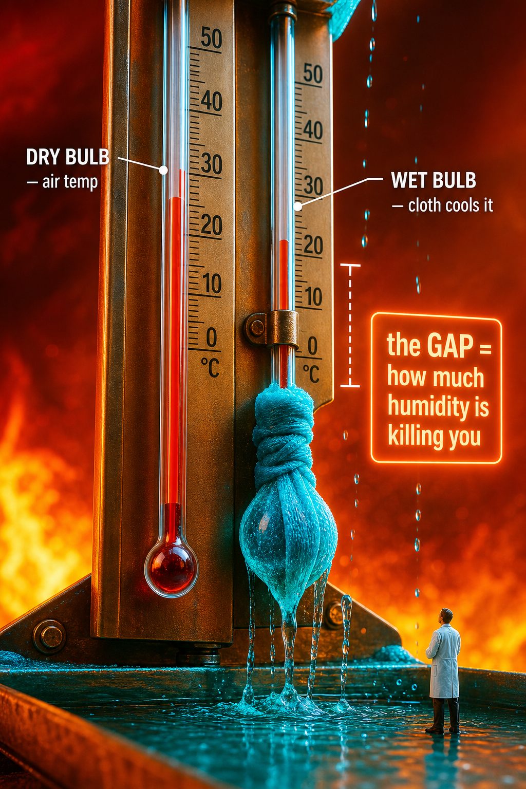 Why Heatwaves Feel Hotter Than the Thermometer: The Wet-Bulb Science Explained