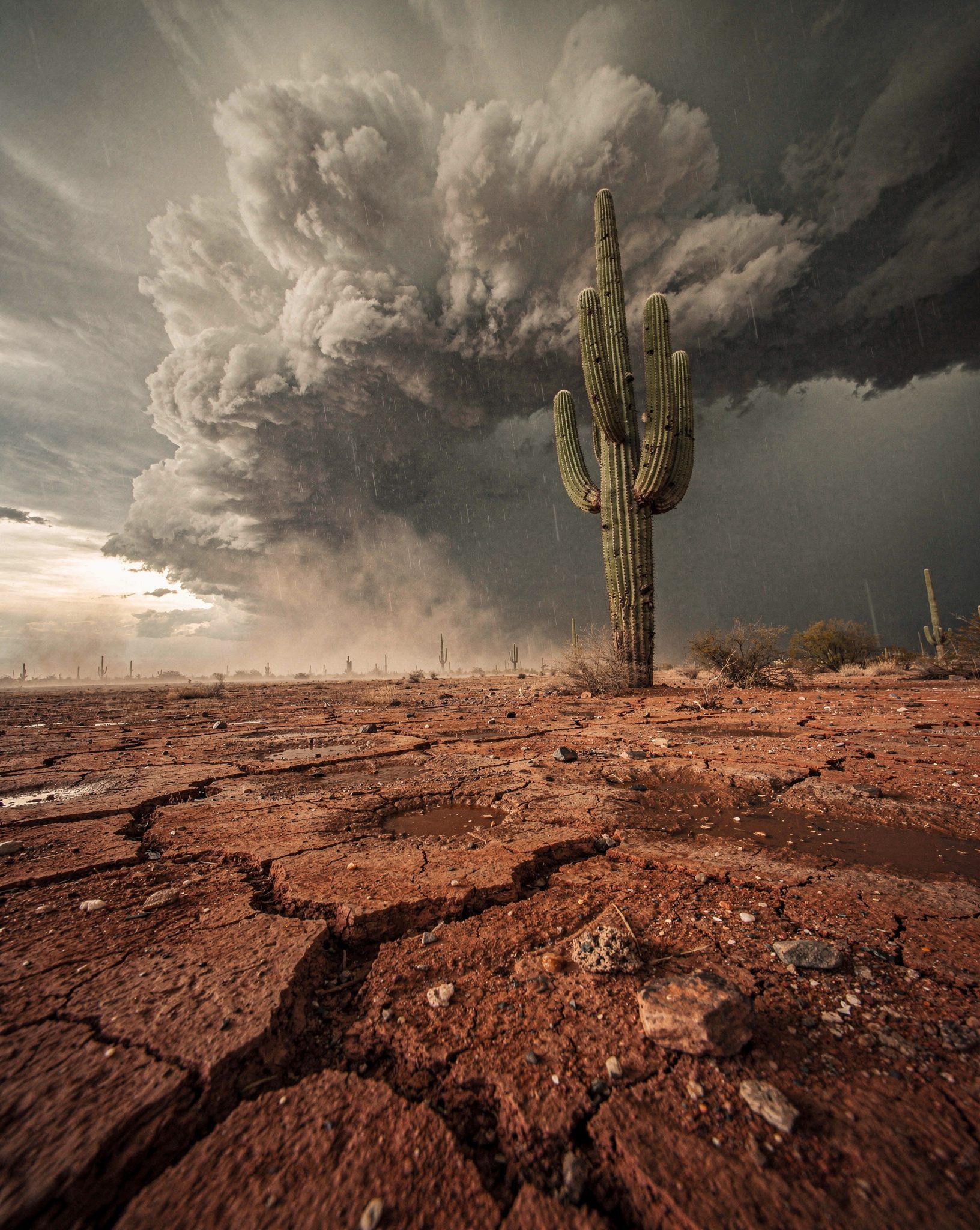 Sonoran Desert Monsoon: 6 Breathtaking Storm Wonders Over Red Earth